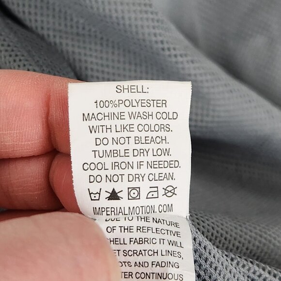 Imperial Motion Jacket Womens Small Silver Gray Camber Reflective Hooded Zip Up - Picture 12 of 16